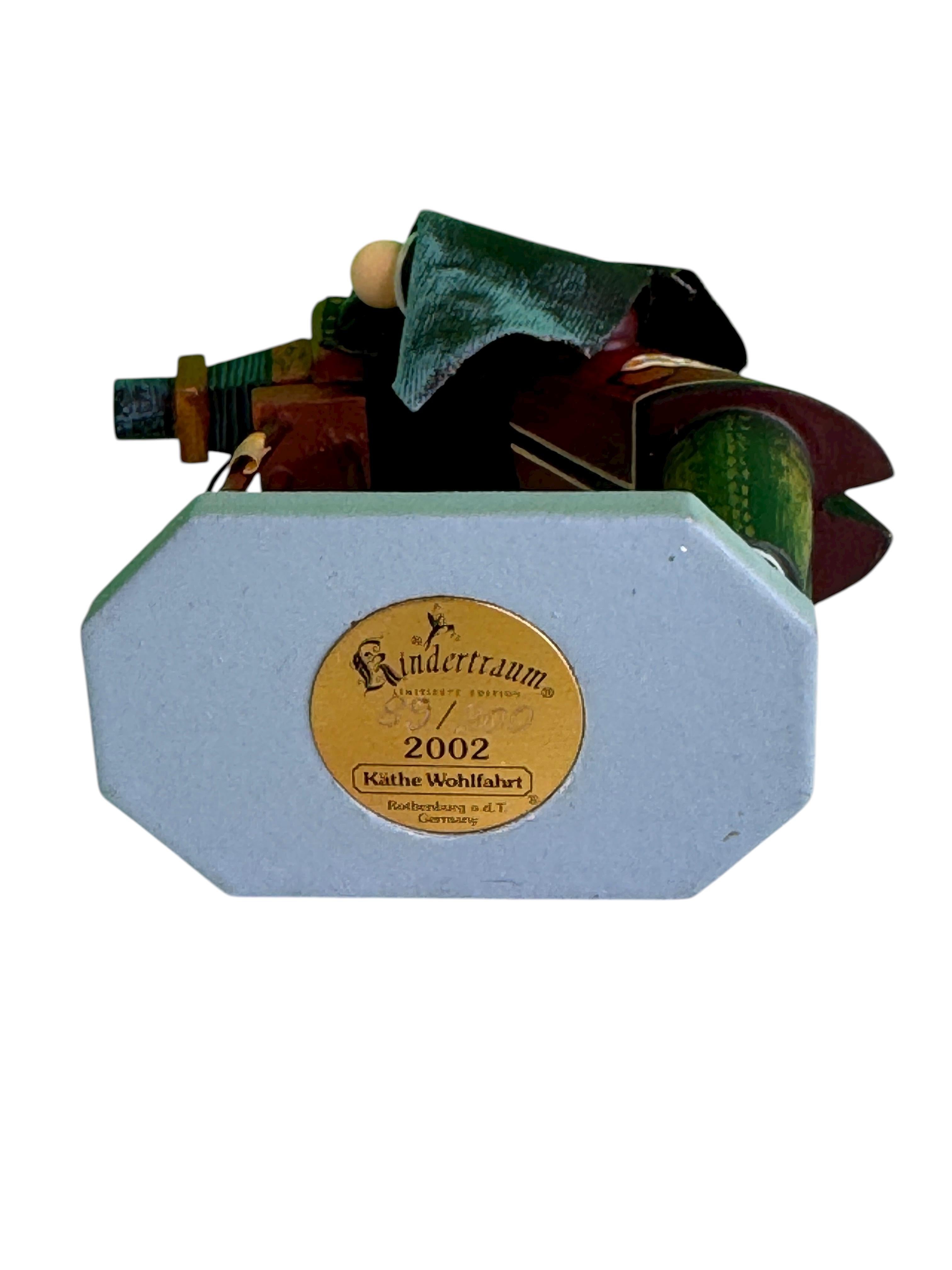 Fatto a mano Kathe Wohlfahrt Kindertraum Figurina Olde Time Camera Man 2002 Ltd. Ed. 89/200