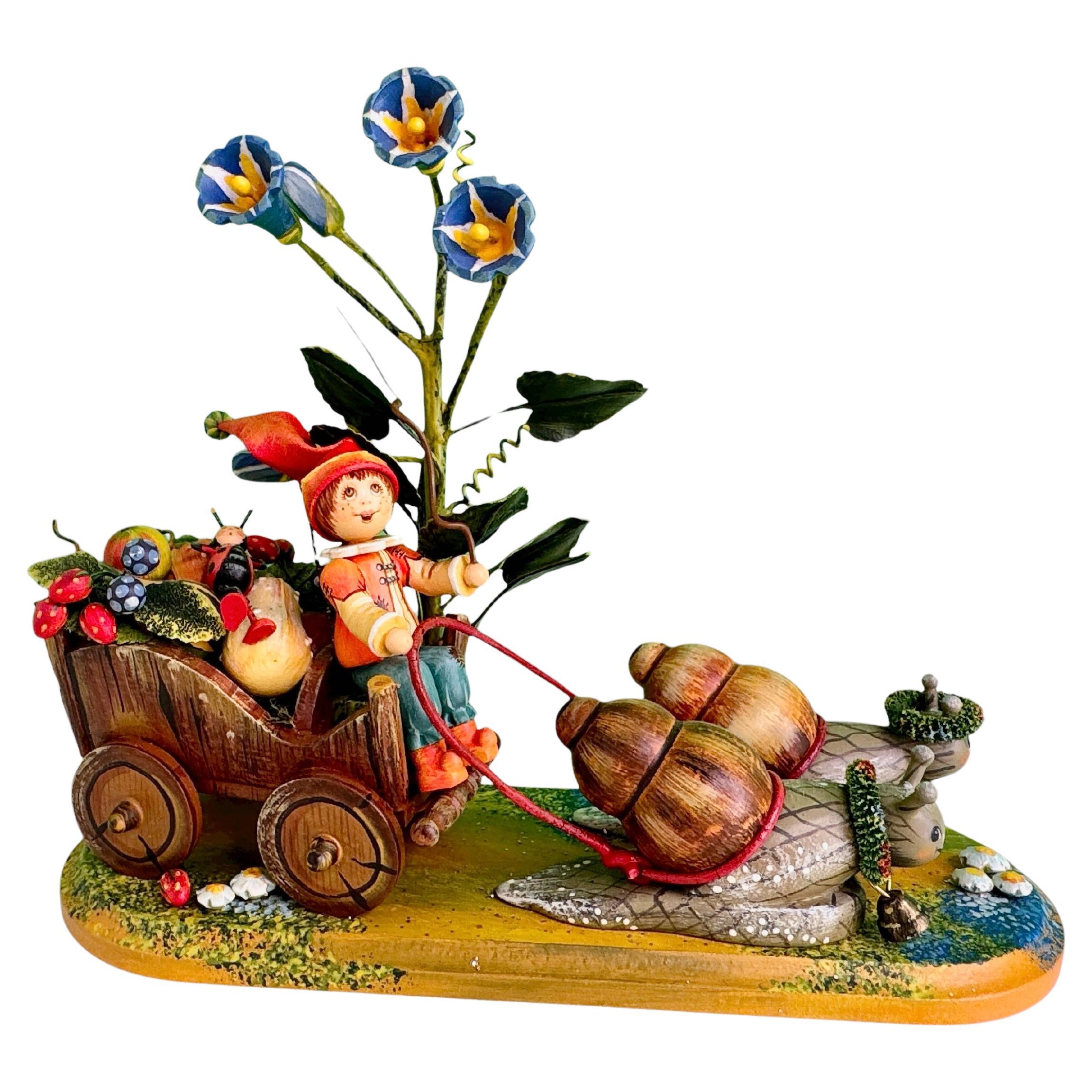 Kathe Wohlfahrt Kindertraum "Il piccolo elfo va al mercato" Meadow Life Ltd. Ed. 652 in vendita