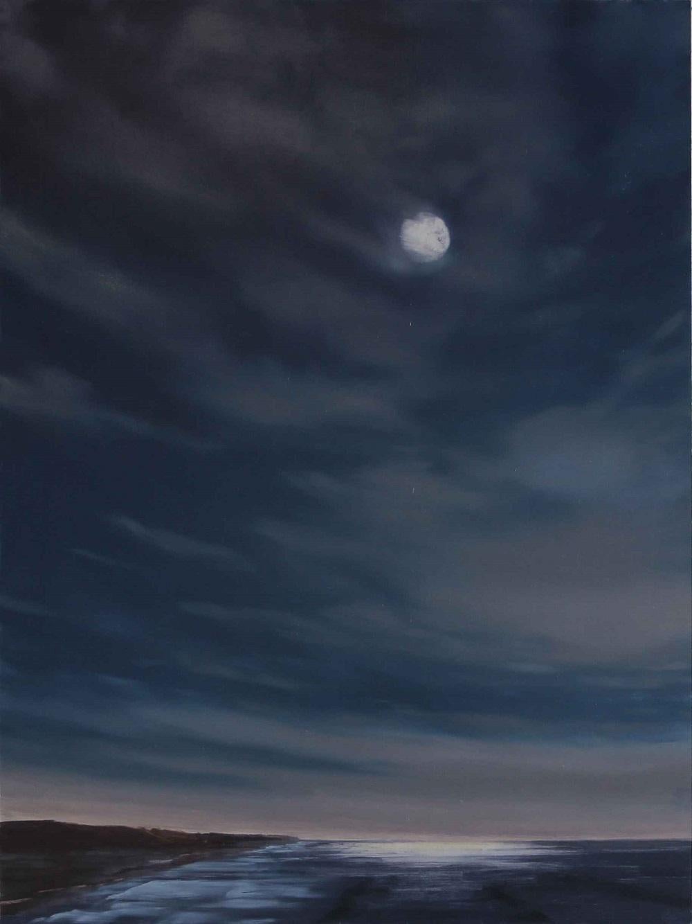 Katherine B. Young Landscape Painting - Silver Night