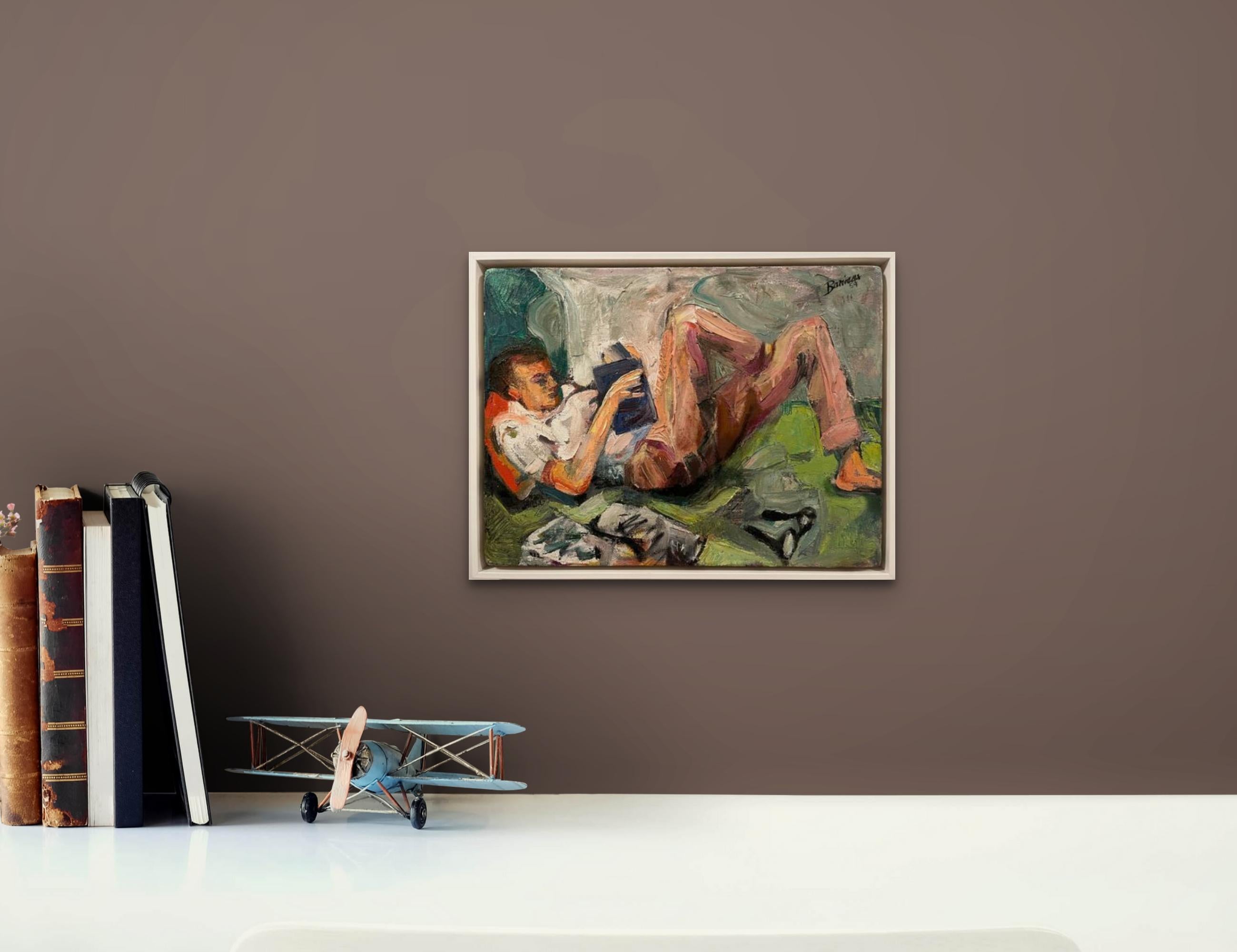 1959 Impasto Figure Painting 