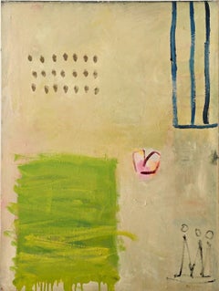 21 (Gestural Abstract, Warm, Soft, Heart, Pink, Green)