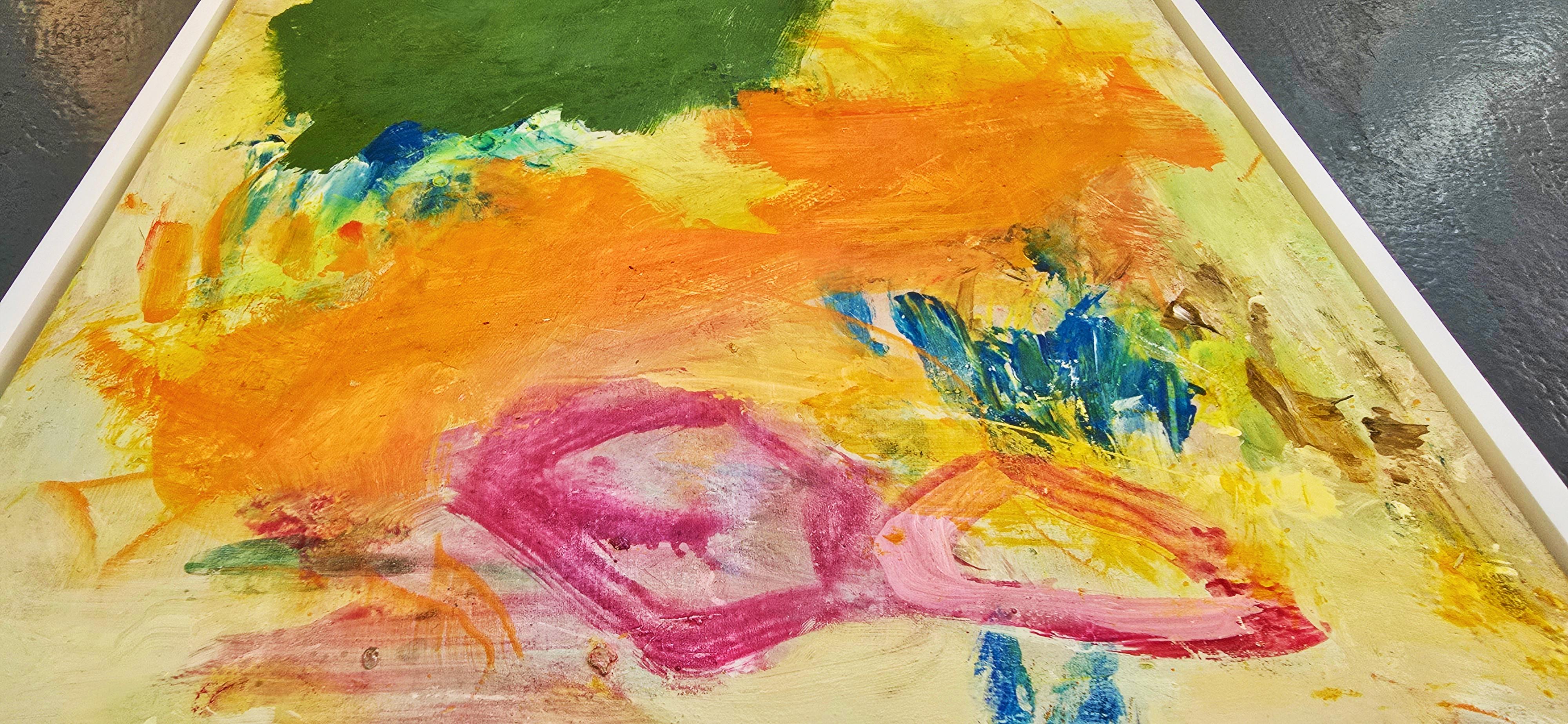 Bits of Magenta II (Abstract, Expressive, Fun, Colorful, Warm, Soft) im Angebot 5