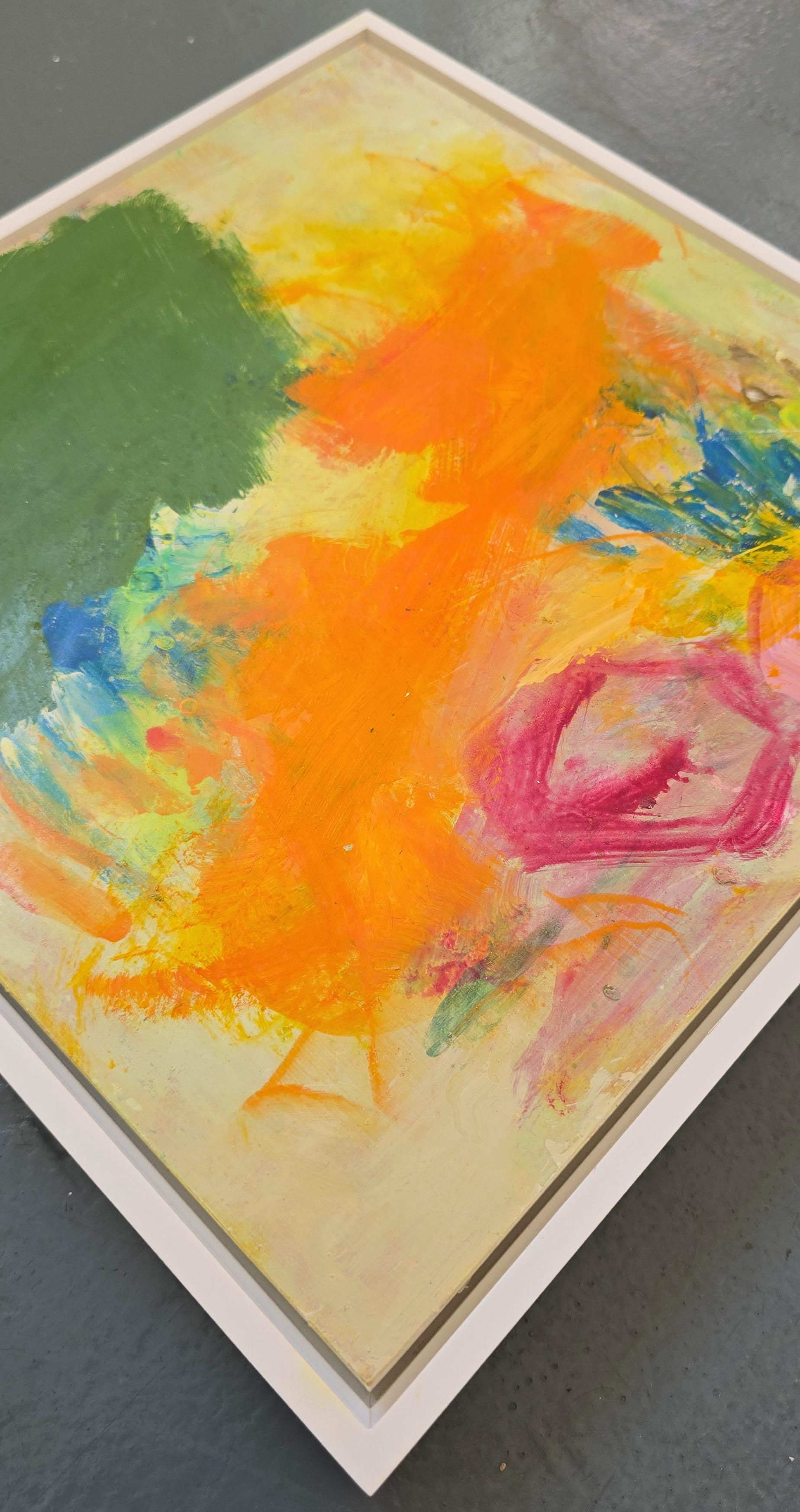 Bits of Magenta II (Abstract, Expressive, Fun, Colorful, Warm, Soft) im Angebot 4