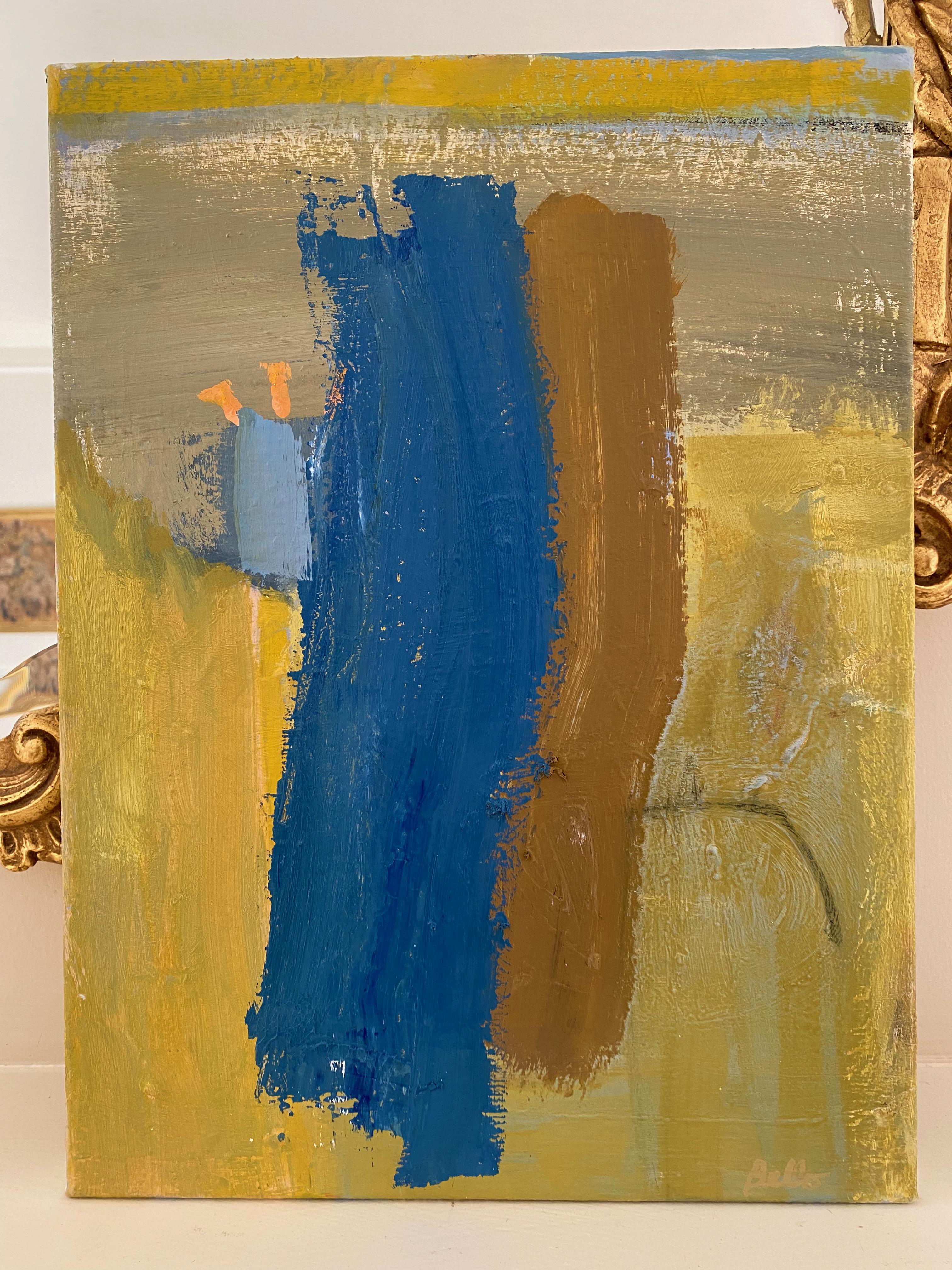 Bleu - Contemporain Painting par Katherine Bello