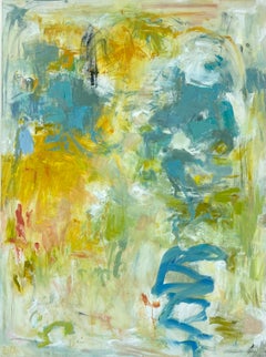 Is that So (Abstract, Expressionism, Warm, Lively, Green, Teal, Yellow, 20 % off)