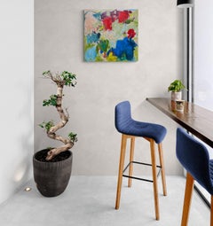 Keeping it Real in Kansas (Abstract, Expressionism, Vibrant, Green, ~25% OFF)