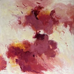 Love Pact (Gestural Abstract, Intuitive, Color Field Inspired, Vibrant, Warm)