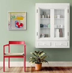 Simple Life (Gestural Abstract, Still Life, Warm, Soft, Summer, Vibrant)
