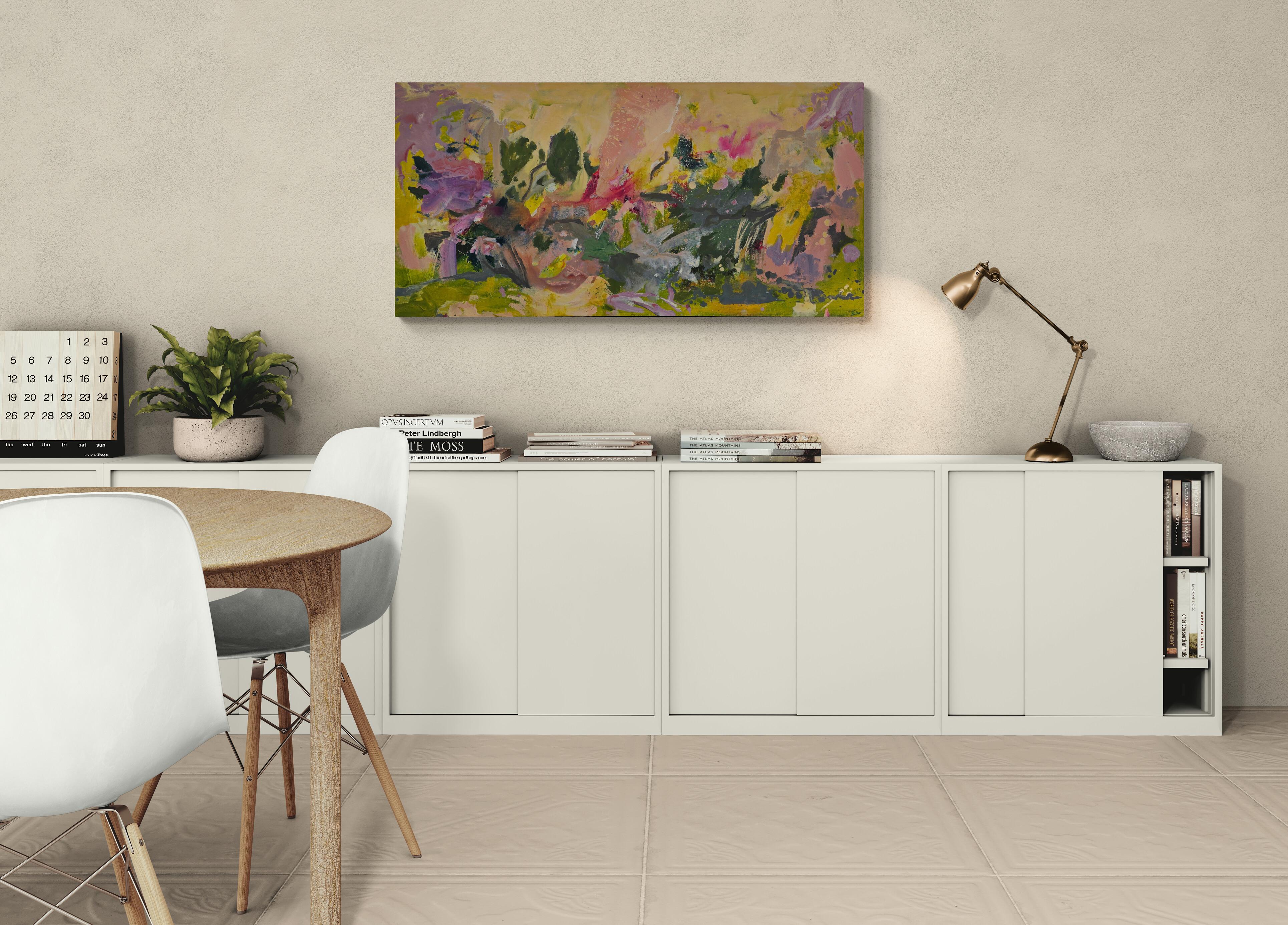 Whirl Wind (Abstract, Expressive, Fun, Colorful, Warm, ~40% OFF - LIMITED TIME) - Painting by Katherine Bello