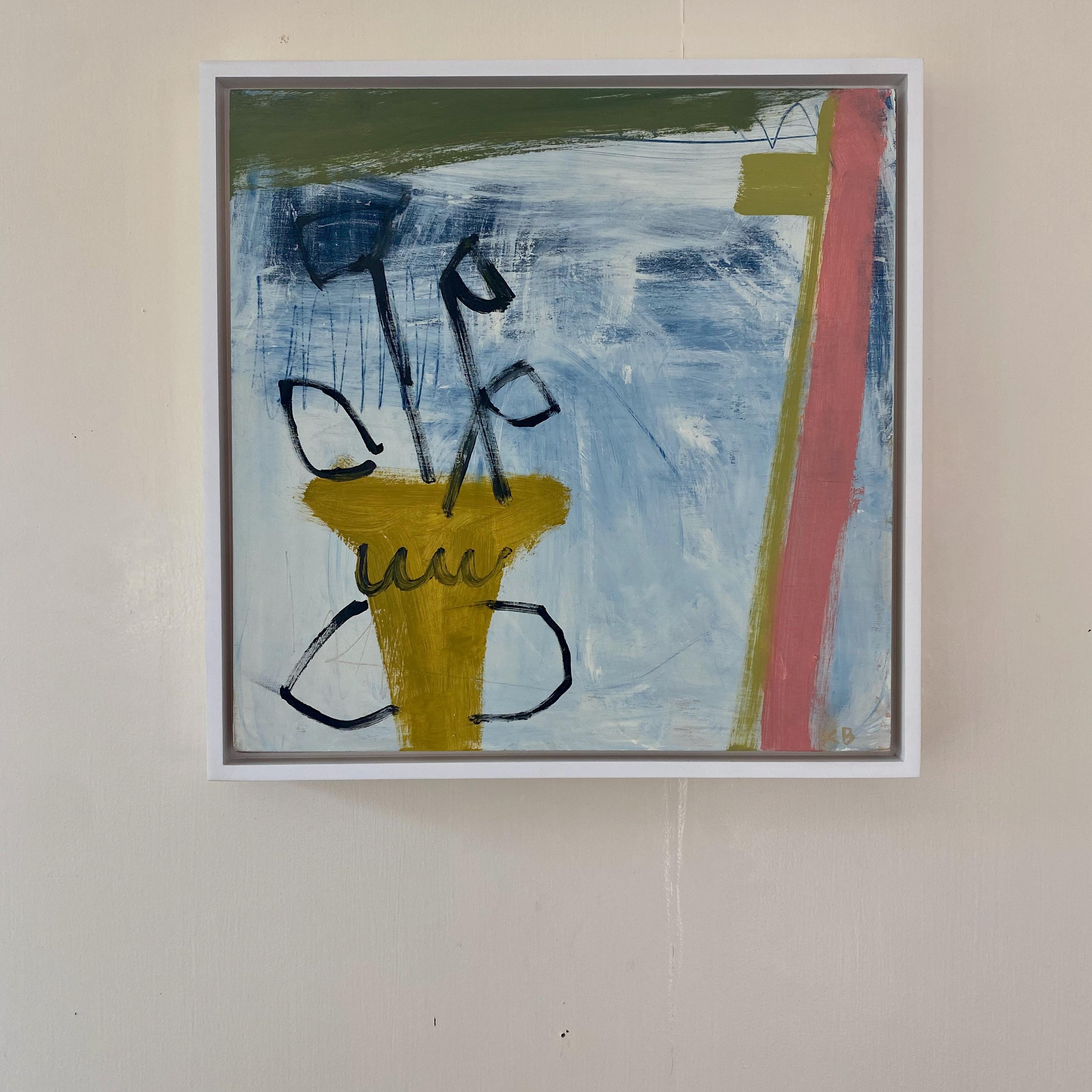 Vaso giallo - Painting di Katherine Bello