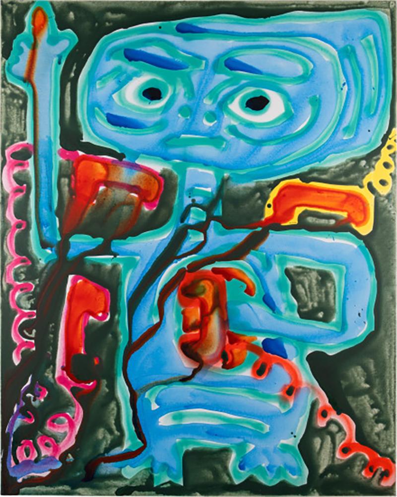 Telefono di casa - Painting di Katherine Bernhardt