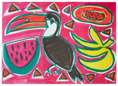 Merengue -- Impresión, Litografía, Tropical, Decorativo por Katherine Bernhardt