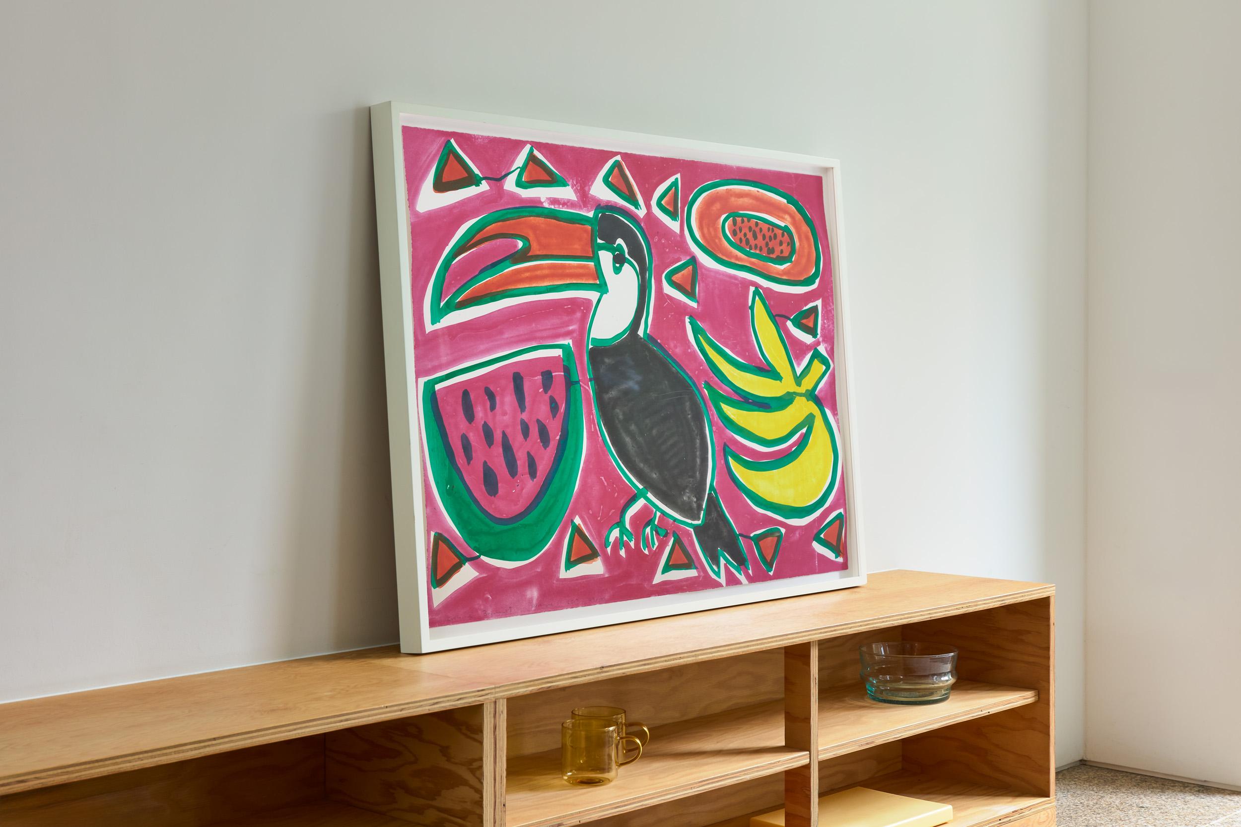 Merengue, 2017
Katherine Bernhardt

Lithograph in colours, on Somerset Velvet 
Signed, dated and numbered from the edition of 100
Produced by Paupers Press, London
Sheet: 70.5 × 97 cm (27.7 × 38.1 in)