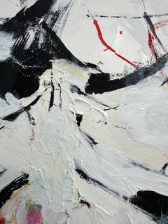 "After K", Abstract Expressionist, Red, Yellow, Blue, Oil Painting