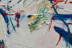 "Entanglements", Abstract, Expressionist, Red, Blue, Yellow, Oil Painting