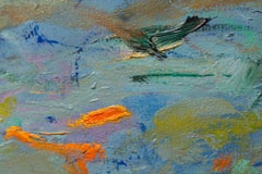 "Imagine", Abstract, Blue, Green, Red, Oil Painting