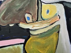 "LaDanse Deconstructed", Contemporary, Greens, Browns, Reds, Oil Painting, 2024