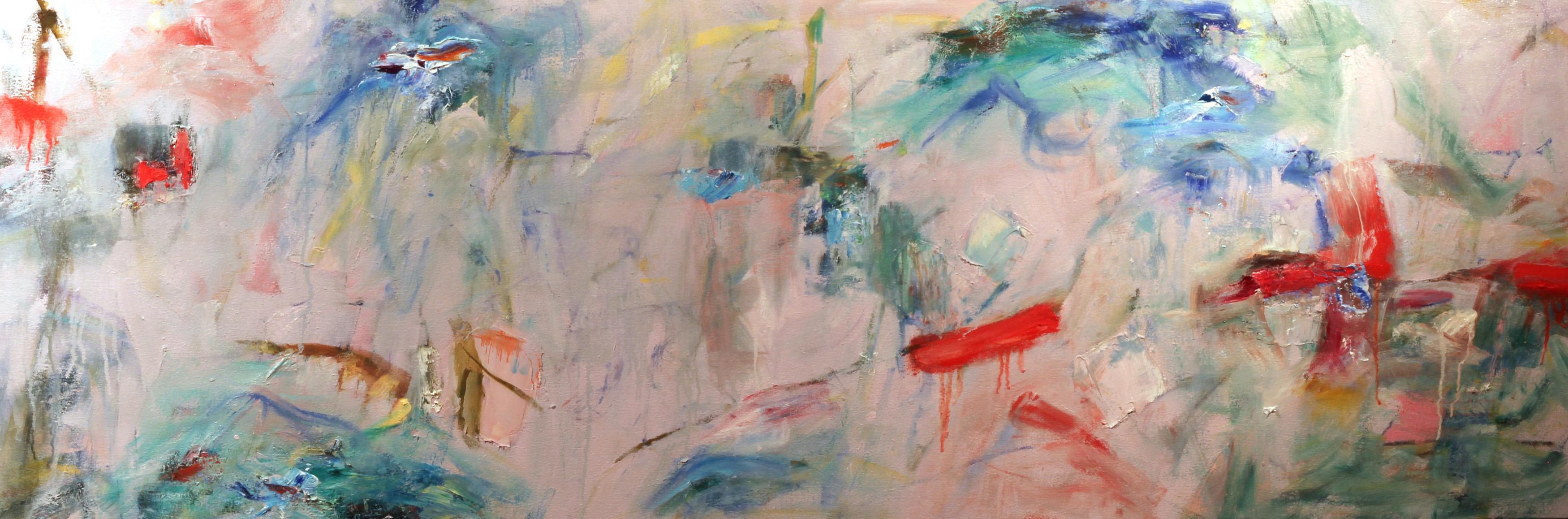 Katherine Borkowski-Byrne Abstract Painting - Moving Along