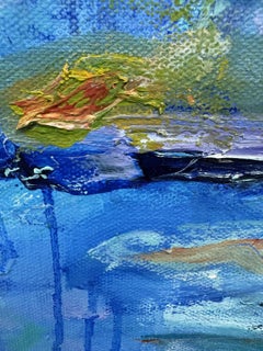 "Senza titolo", Astratto, Espressionista, Verde, Rosso, Blu, Pittura a olio, 2024