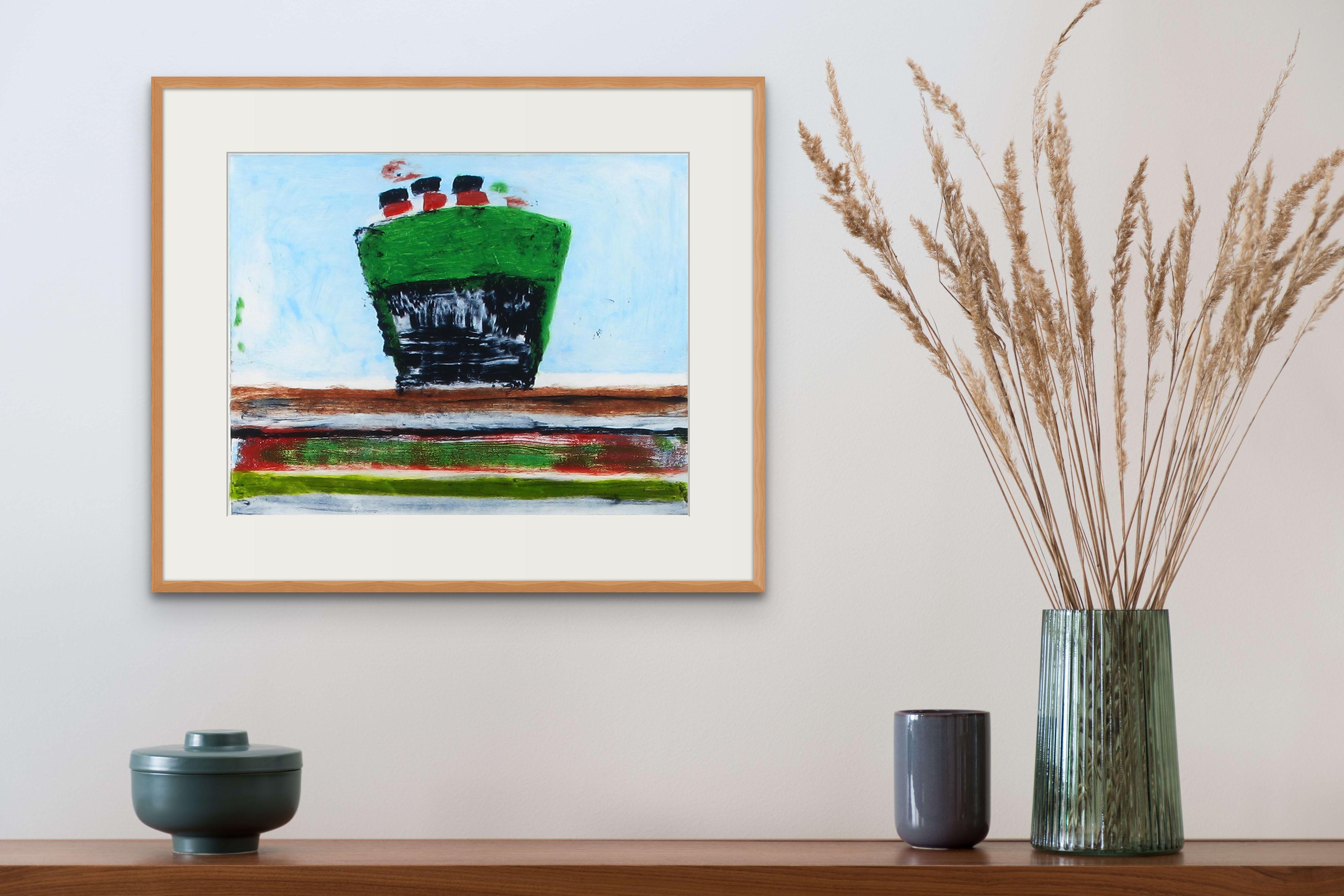 Steamboat Emerald - Print by Katherine Bradford