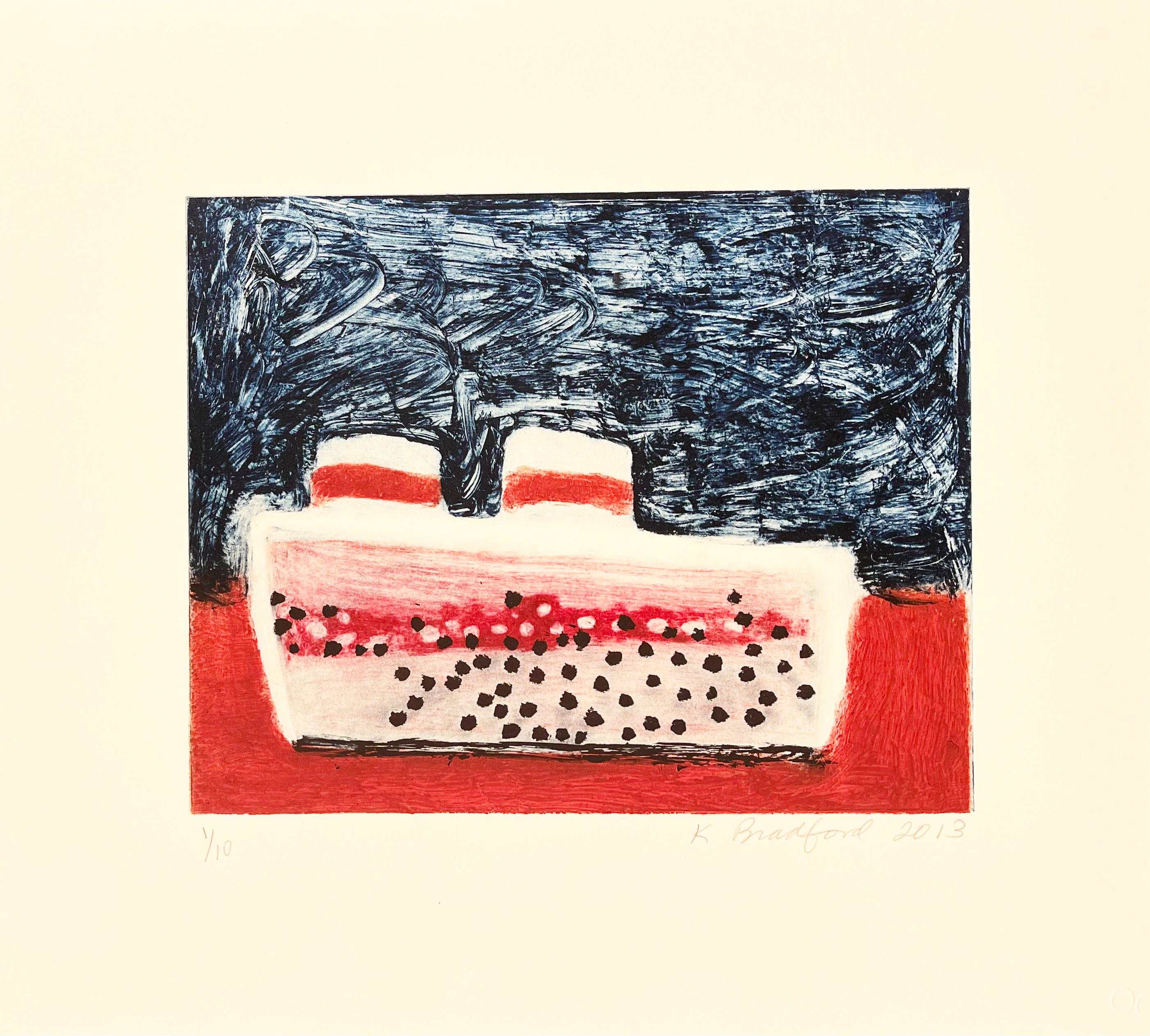 PORTFOLIO SUITE STEAMBOAT CON L'AGGIUNTA DI UN MONOTIPO, 2013 - Figurative Print Grigio di Katherine Bradford