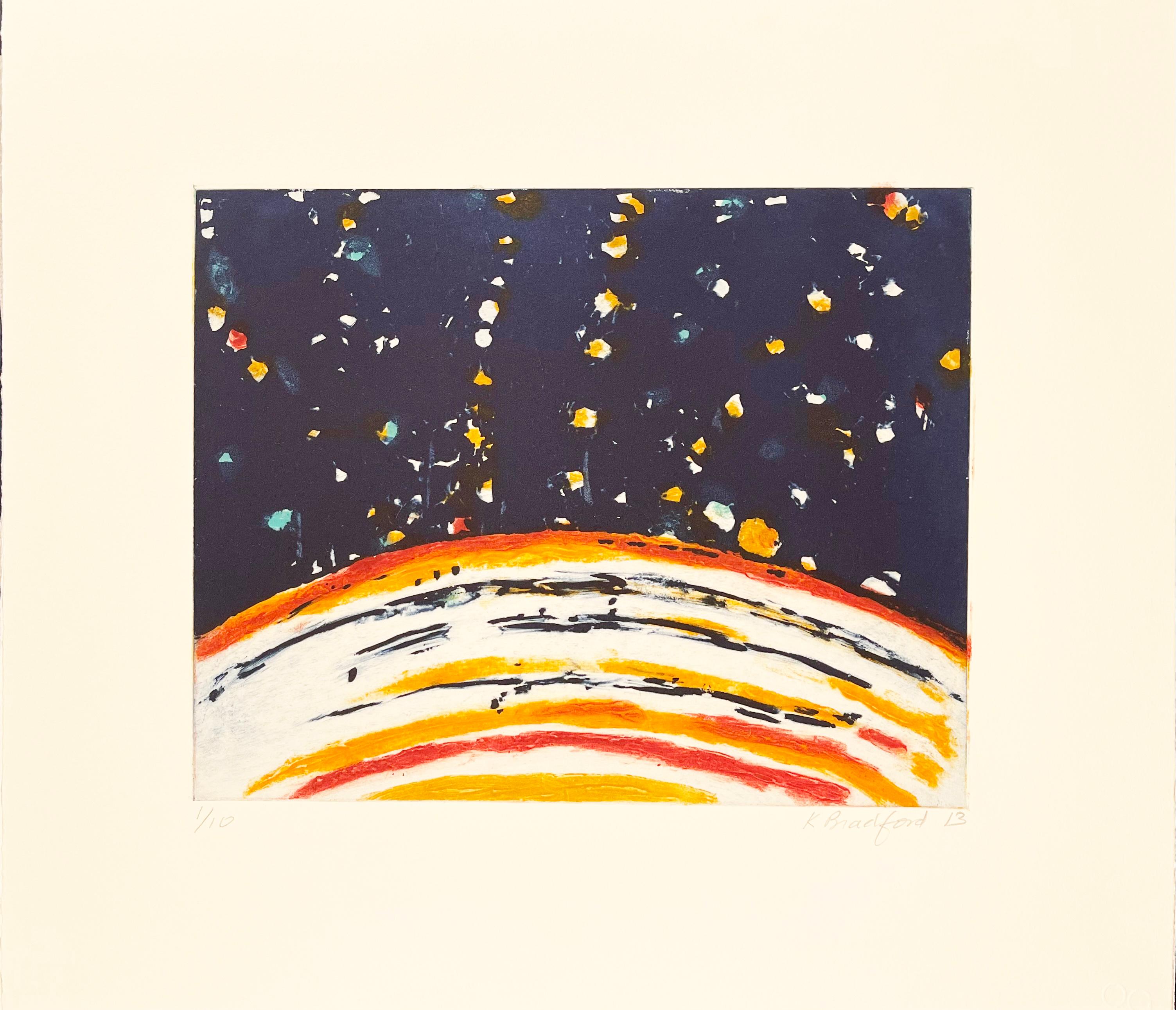 Katherine Bradford (americana, nata nel 1942) STEAMBOAT SUITE PORTFOLIO WITH AN EXTRA MONOTYPE ADDED, 2013. Edizione di 10 esemplari, più 7 Prove d'Artista e  Copie di Collaboration. Dell'edizione di 10 esemplari, solo 5 furono prodotti come suite