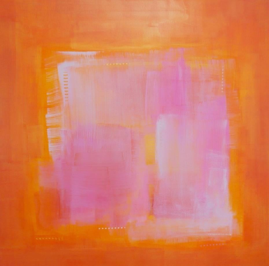 Katherine Evans Abstract Painting - Zen Moment VI