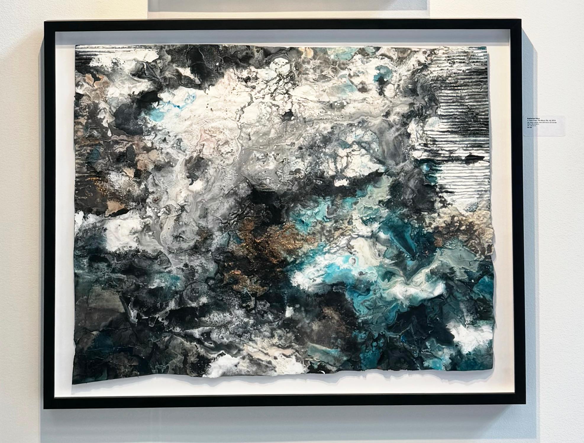 A View From The Moon (No. 4) A beautiful sky-inspired painting featuring mica. im Angebot 7