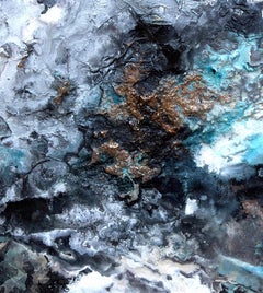 A View From The Moon (No. 4) Un bellissimo dipinto ispirato al cielo con la mica.