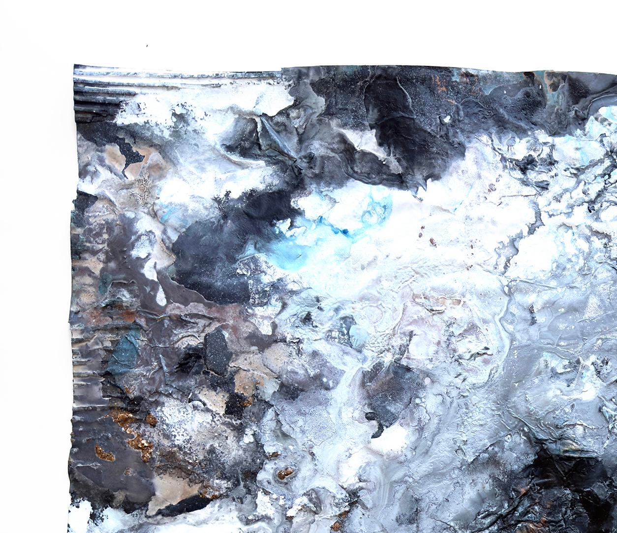 A View From The Moon (No. 4) A beautiful sky-inspired painting featuring mica. im Angebot 1