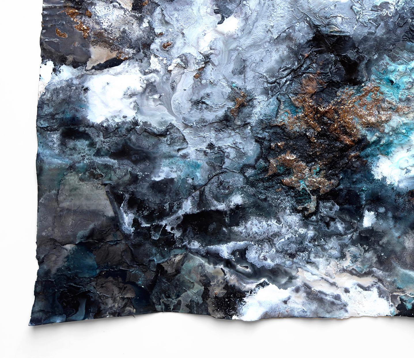 A View From The Moon (No. 4) A beautiful sky-inspired painting featuring mica. im Angebot 4
