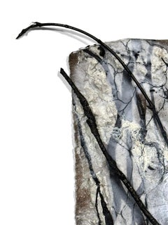 "Burn Scar (No. 4), fragment de forêt sur toile de Katherine Filice