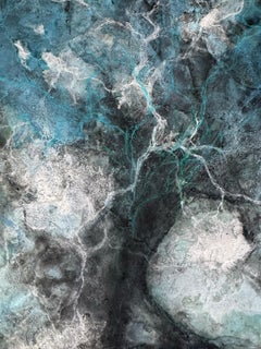 Common Ground (No. 12) A contemporary abstract landscape on wood panel