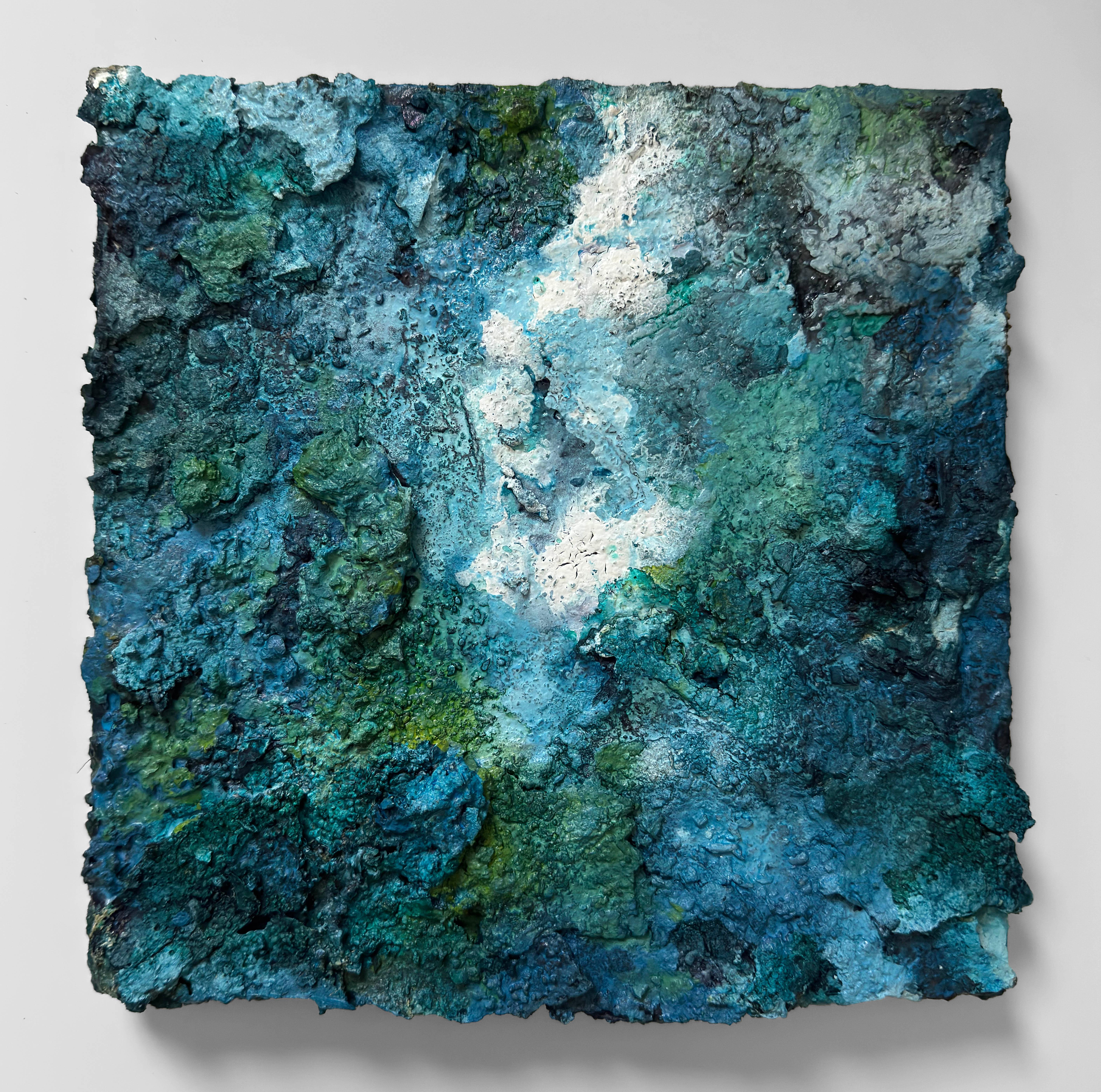 Common Ground (No.9) An intimate and striking textural contemporary painting