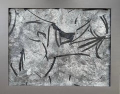 Fallen Angels Always Rise No. 2 un dipinto contemporaneo monotono e fratturato