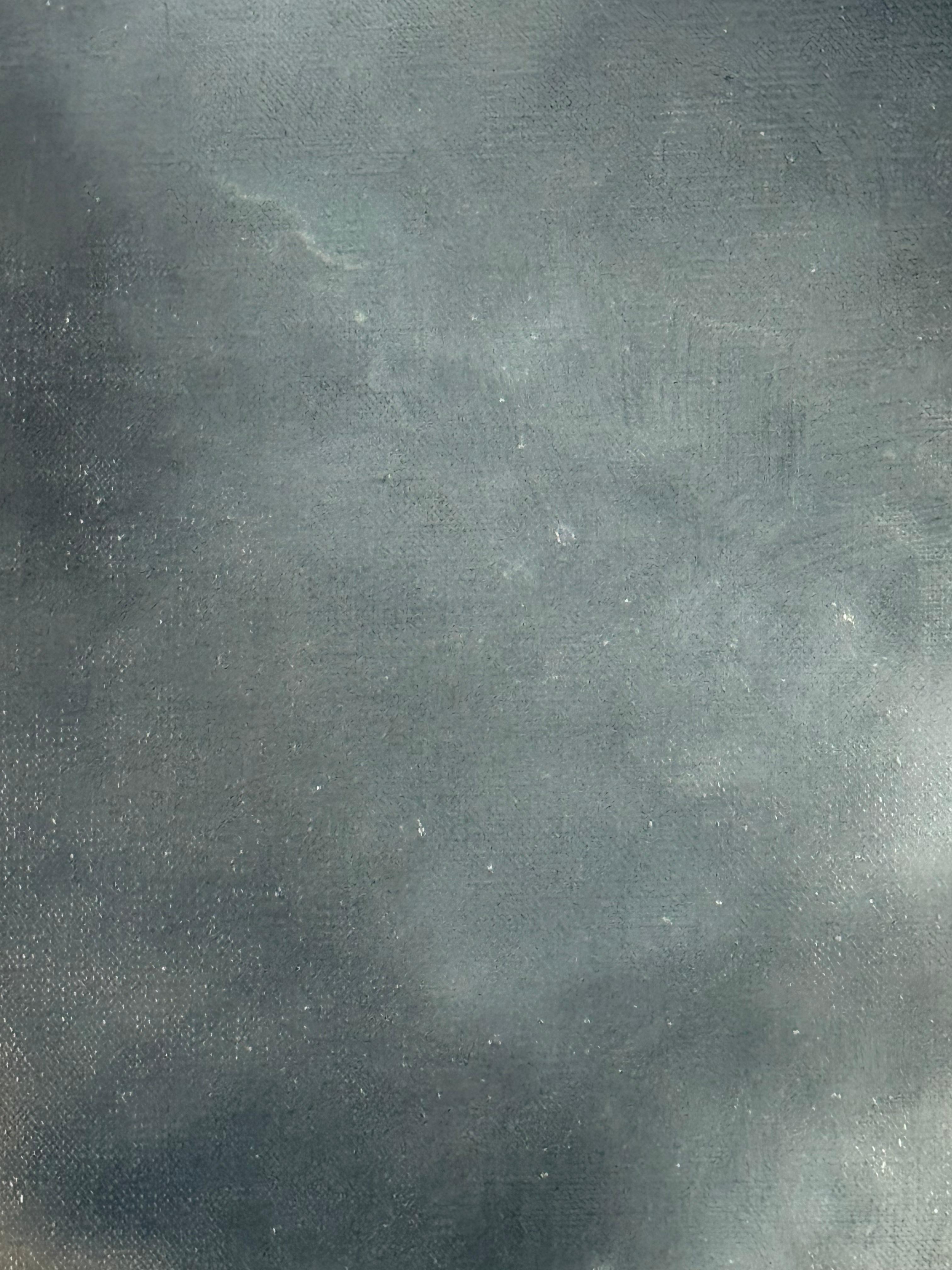 Magnifique peinture à l'huile avec des gris sombres et du mica par Katherine Filice en vente 13