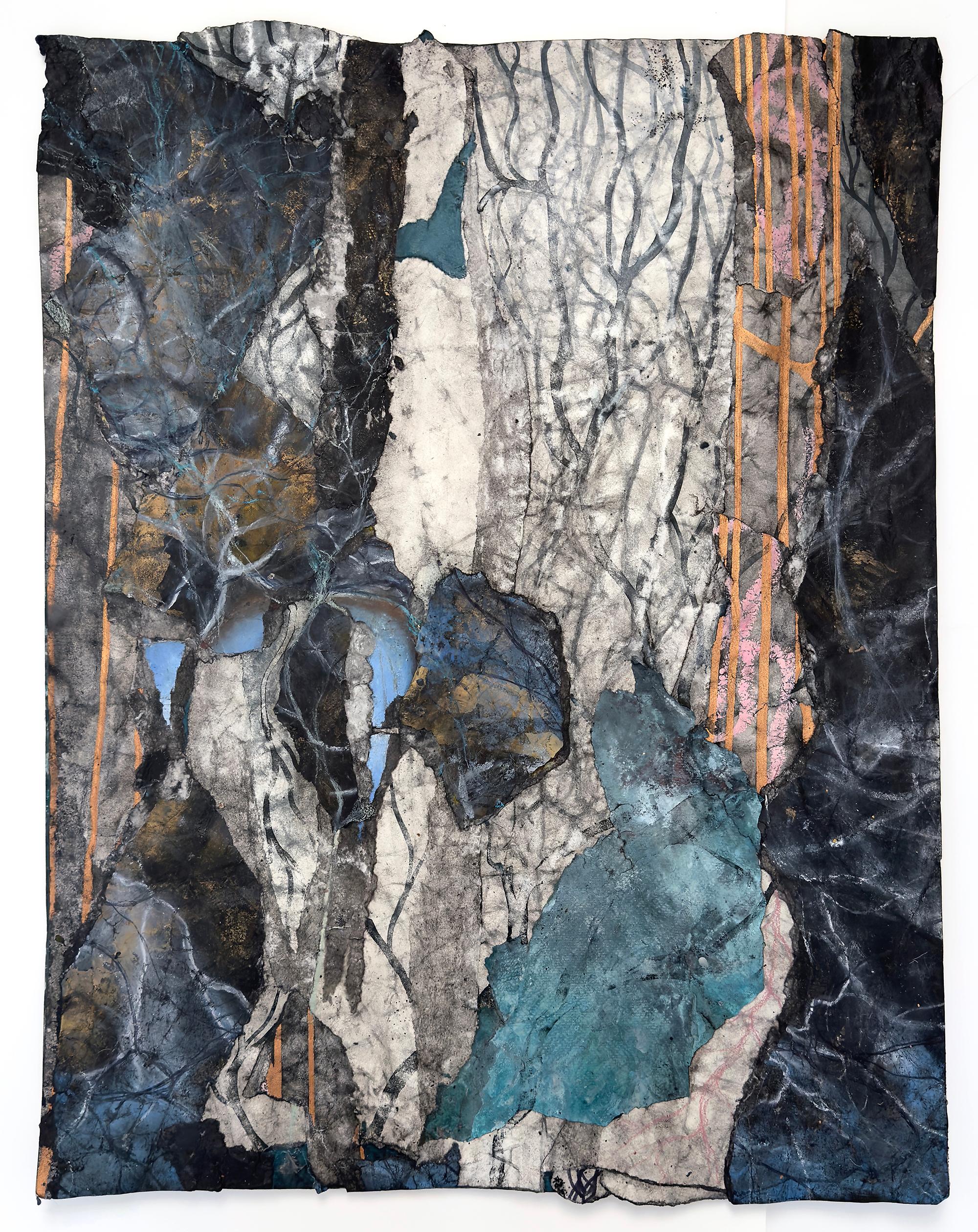 Katherine Filice — Spirit Guide (No. 2)
Ink on sculpted paper, 25 × 19.75 in (2024)
Framed: 36 × 31 × 1.5 in

Spirit Guide (No. 2) feels like an intimate invocation—an artwork that speaks to the unseen, the suspended, the spiritual map beneath our