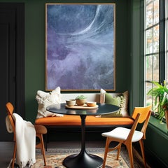 "La energía de ti" un precioso y enérgico óleo con grises y rosas suaves