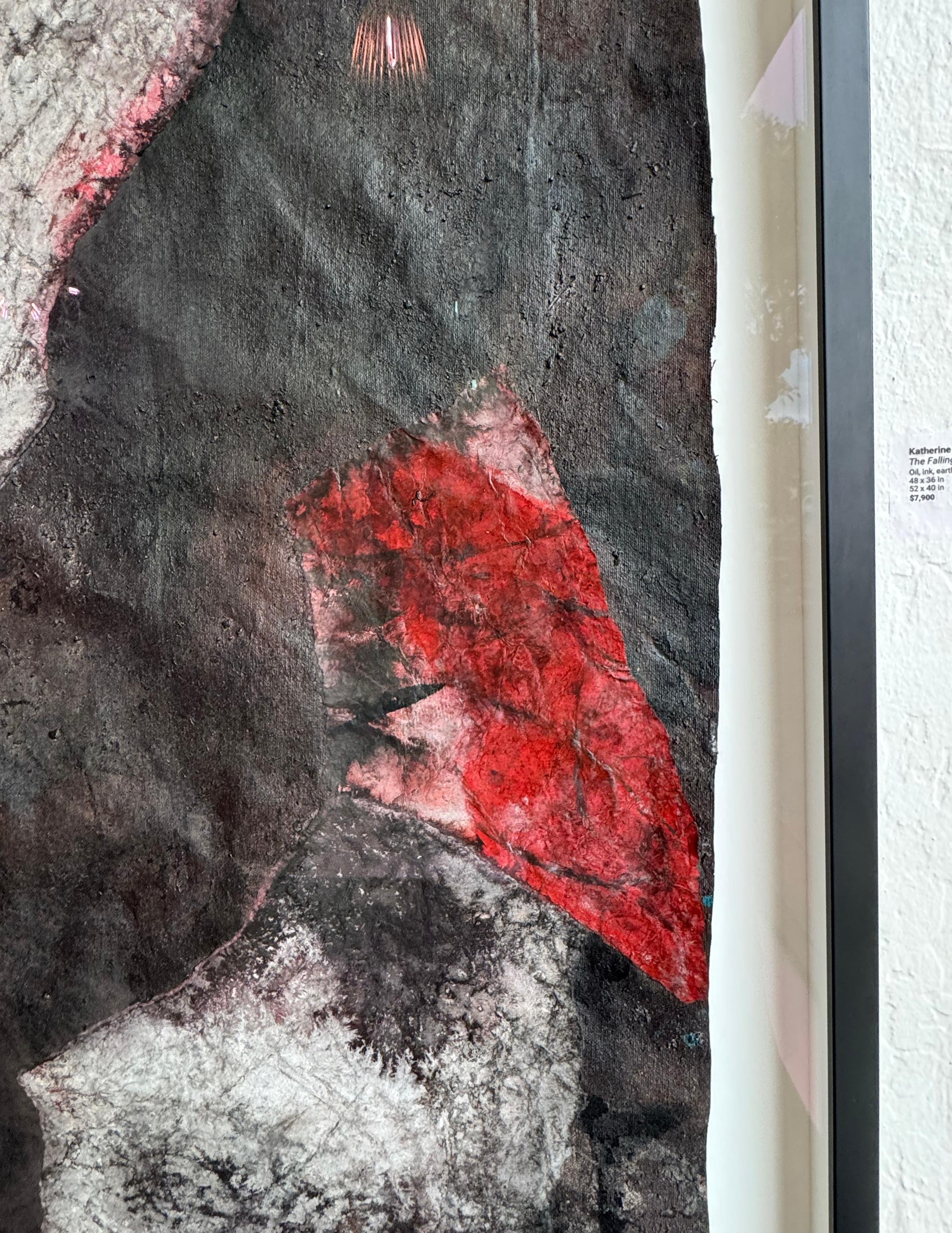 „The Falling, The Rising“ Großes Gemälde mit Erdelementen von Katherine Filice im Angebot 3