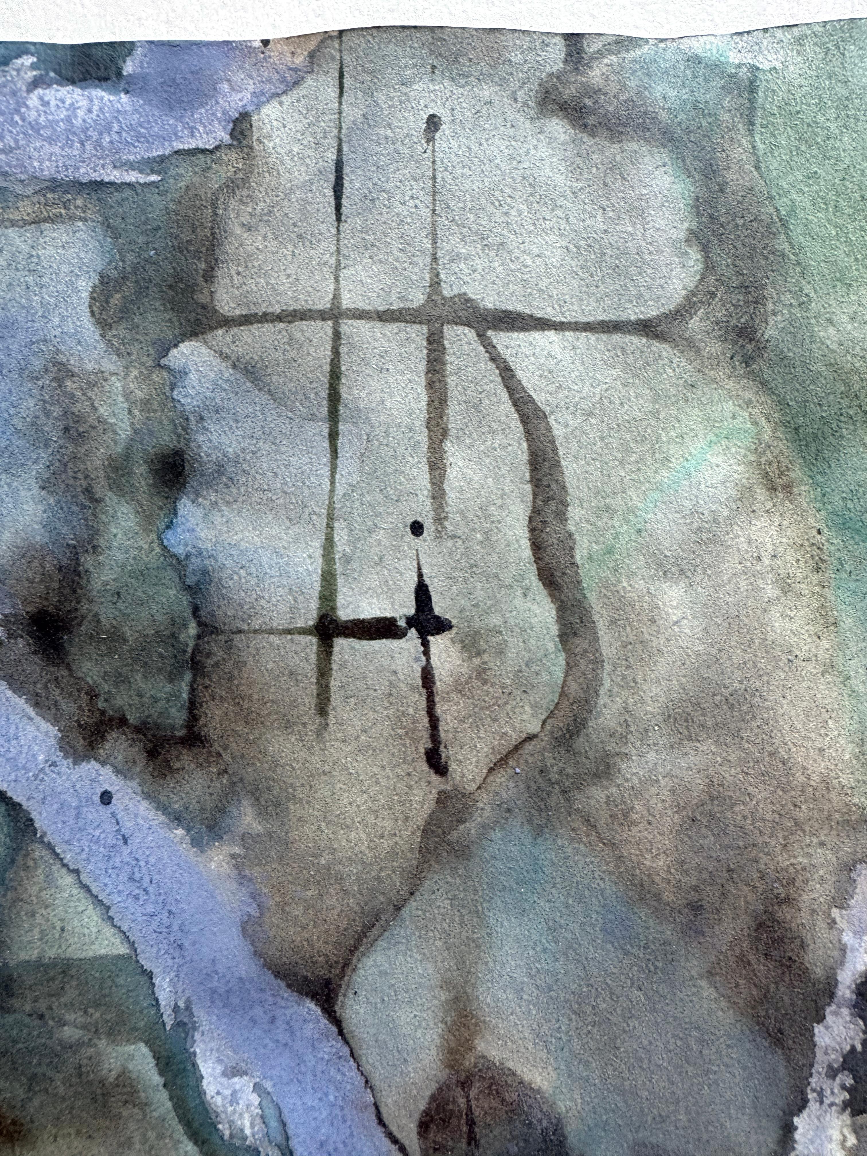 Wayfinding (No. 3) Forest-Inspired Work on Paper by Katherine Filice For Sale 3
