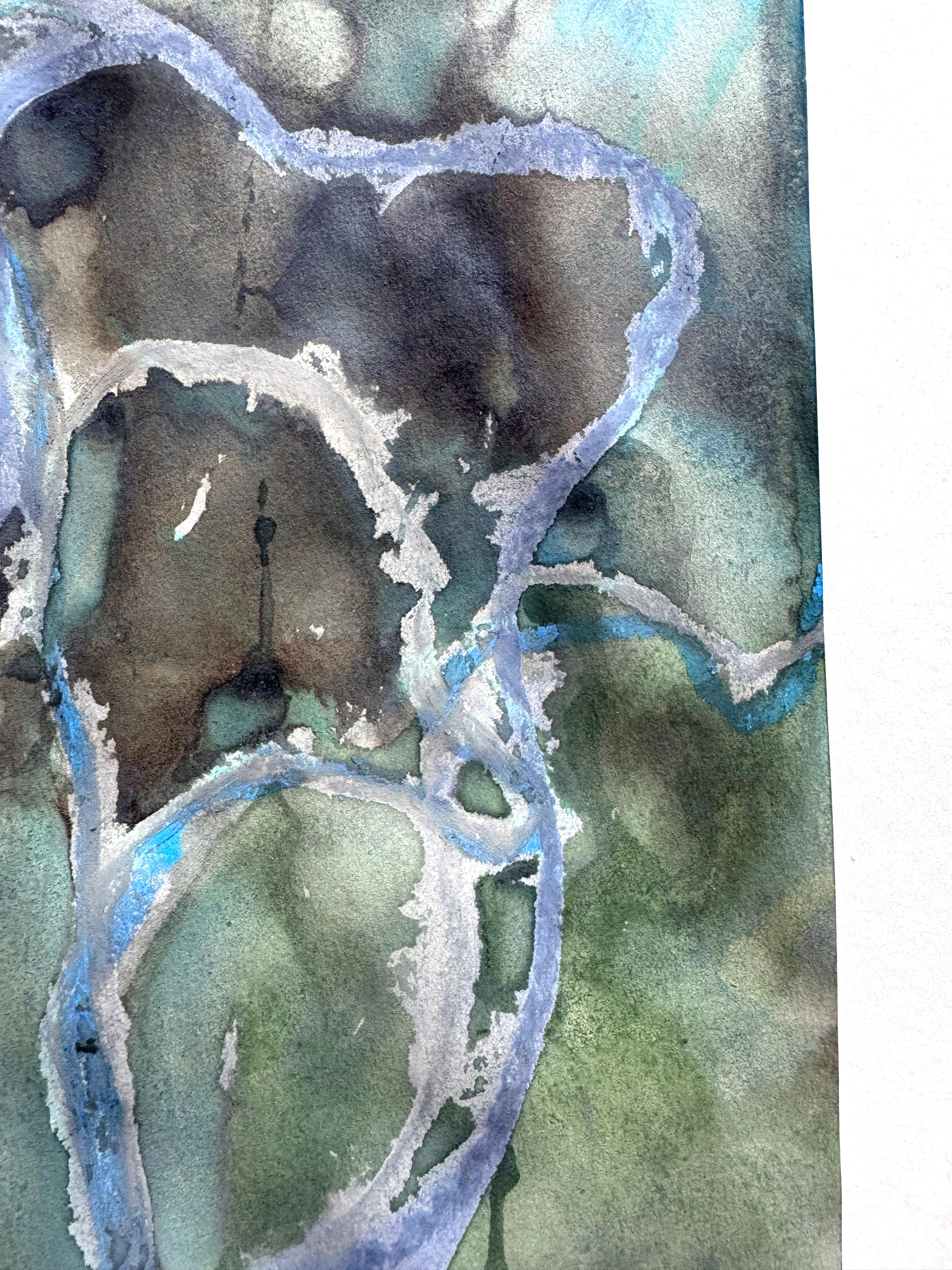 Wayfinding (No. 3) Forest-Inspired Work on Paper by Katherine Filice For Sale 4