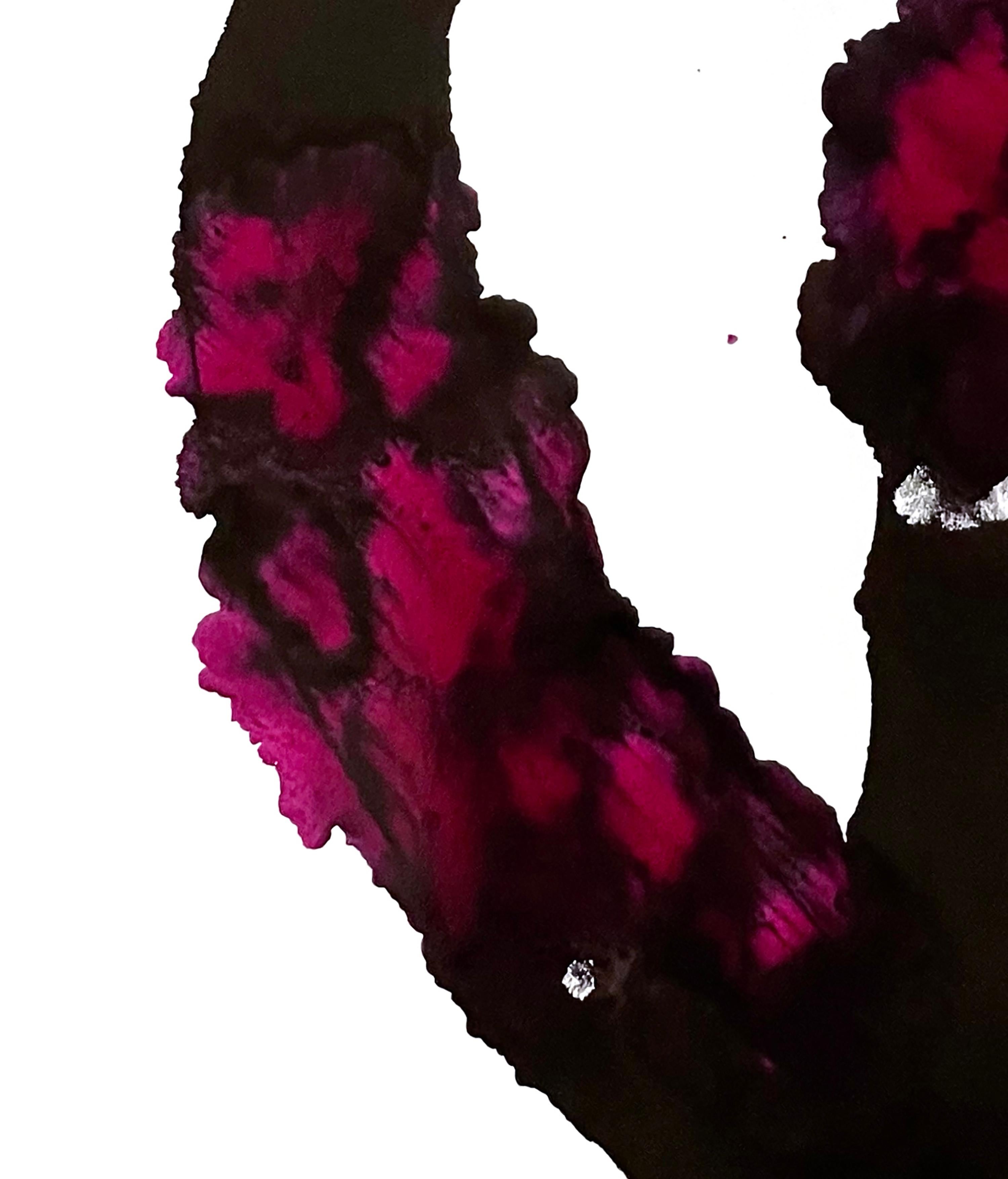 In What I Think I Know No. 12, Katherine Filice continues her inquiry into perception, connection, and the thresholds between inner and outer worlds. Executed in ink on paper, the piece balances fluid gesture with deliberate restraint—deep black