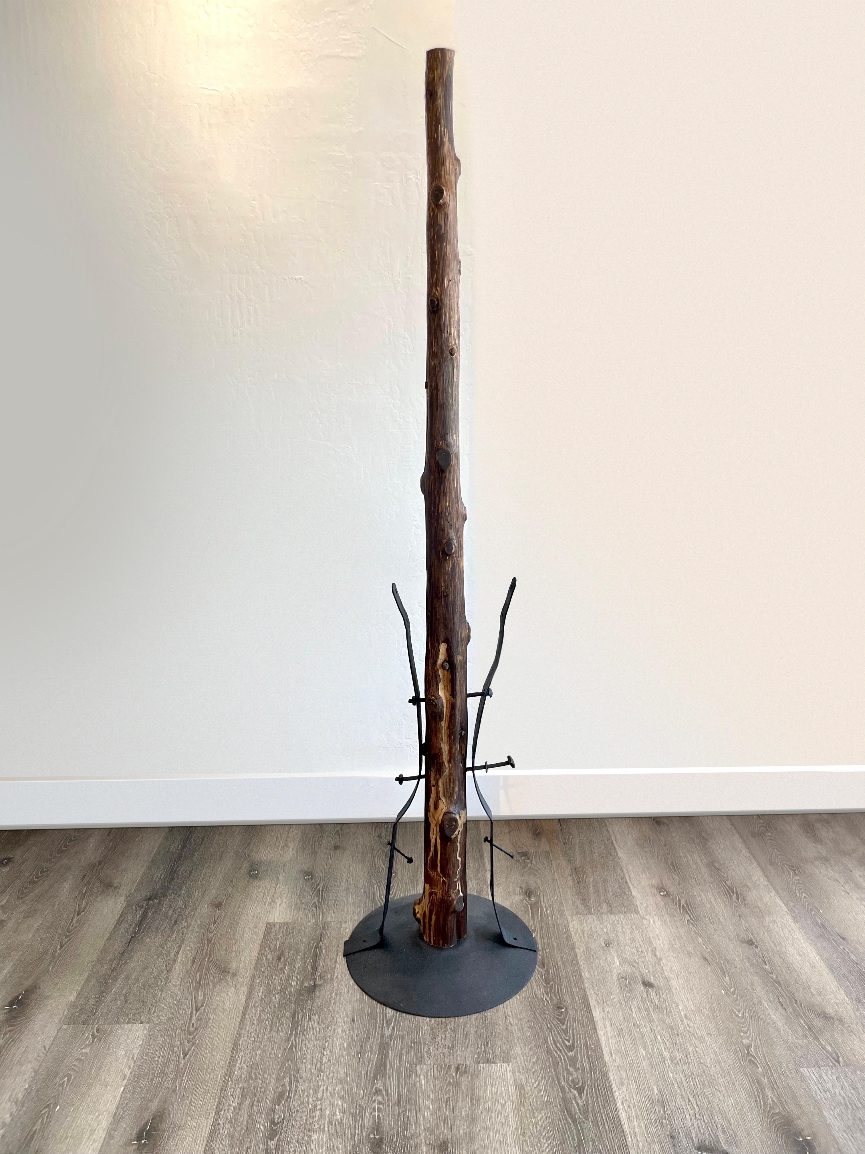 Katherine Filice Abstract Sculpture - I Was Earth; I Was Air; I Am Here - Stunning Contemporary Sculpture (Iron+Wood)