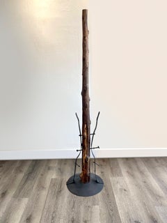 I Was Earth; I Was Air; I Am Here - Stunning Contemporary Sculpture (Iron+Wood)