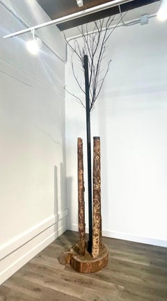 The Ashes Remain Warm to the Touch - Incredible Contemporary Sculpture(Iron+Wood