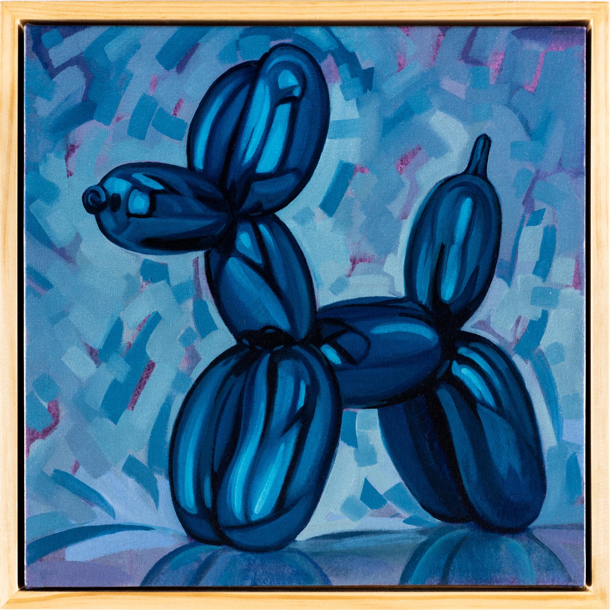 „Balloon-Huhn III“, Öl auf Leinwand
