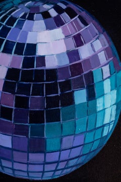 "Disco Ball I" Oil on panel