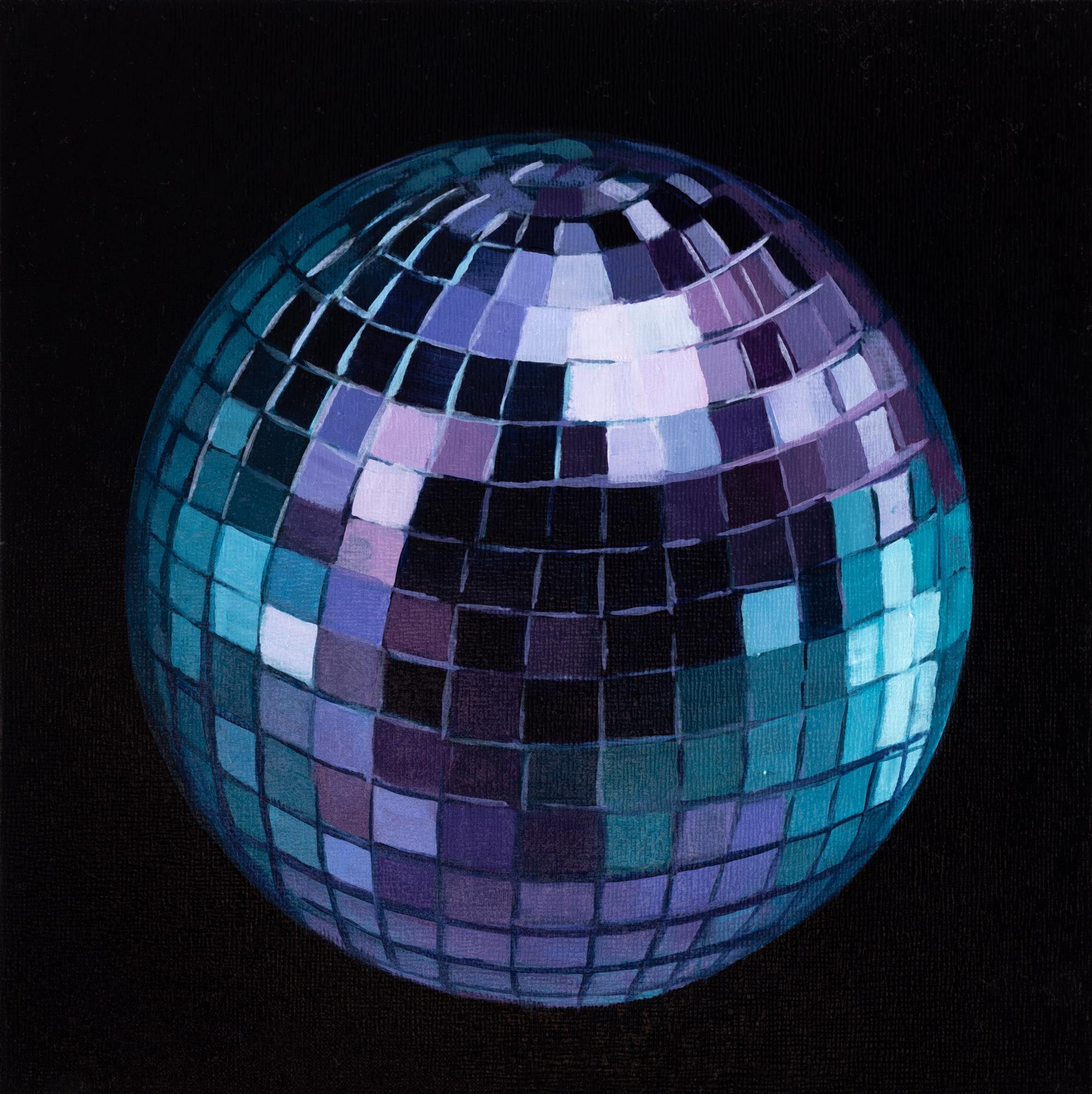 Katherine Fraser Still-Life Painting - "Disco Ball I" Oil on panel