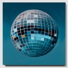 "Disco Ball III" Oil on panel