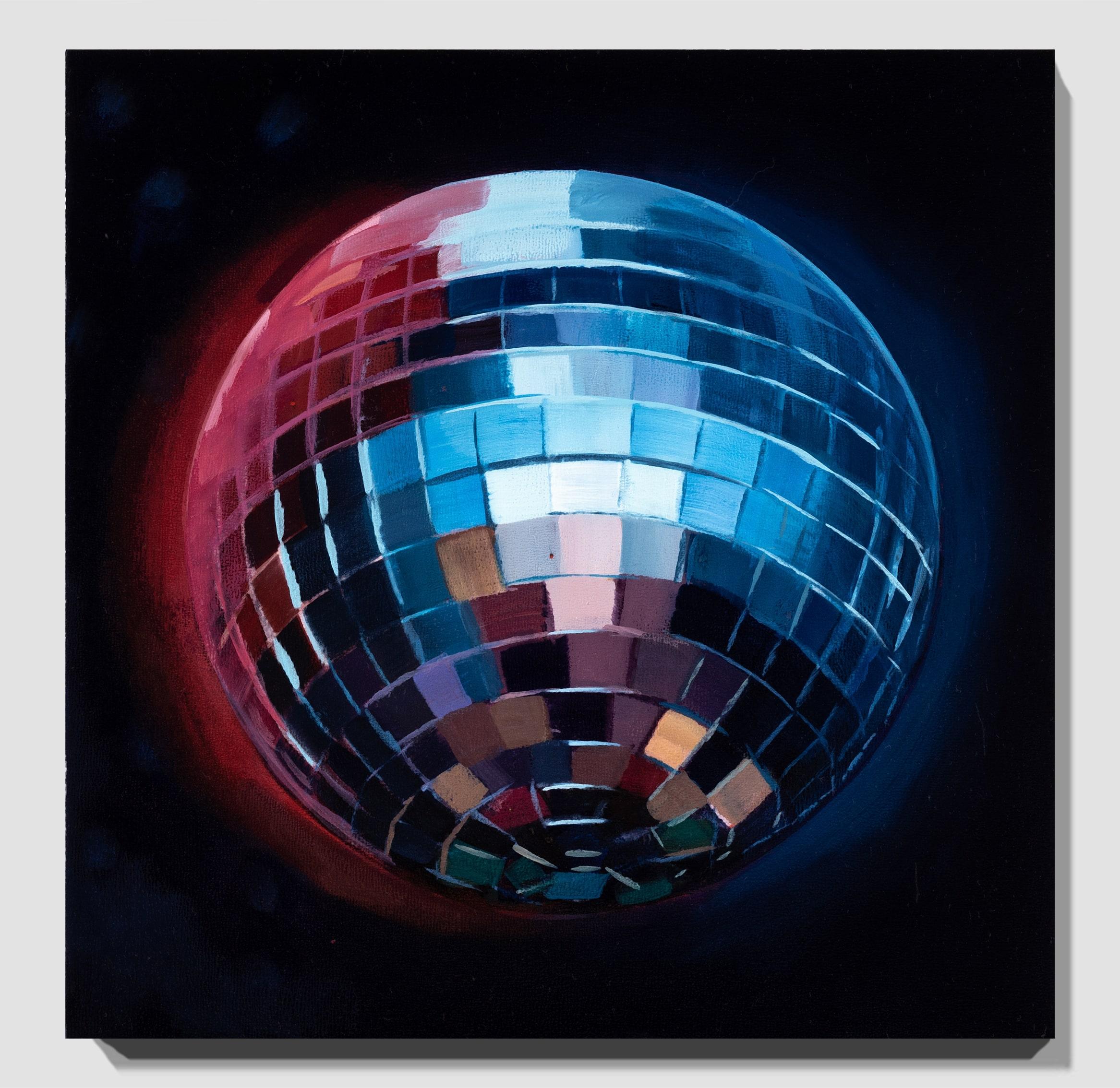 how to paint a disco ball